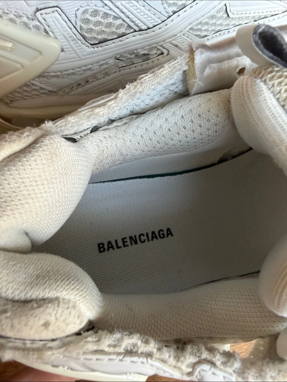 Balenciaga Men’s White Runner Sneakers